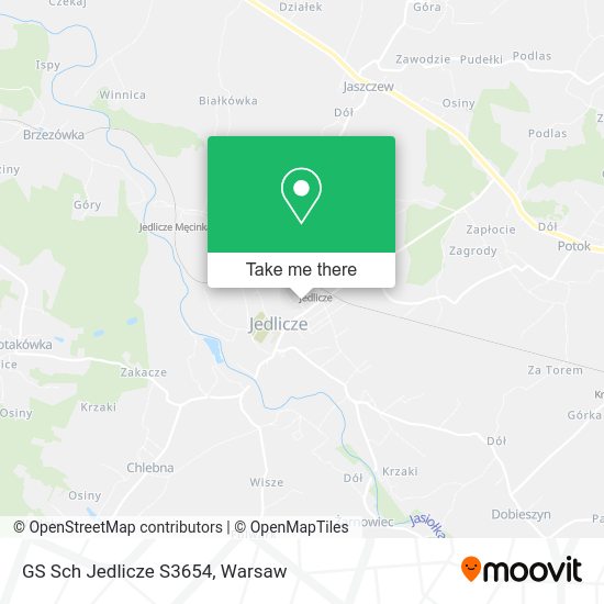 GS Sch Jedlicze S3654 map