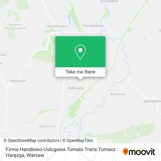 Firma Handlowo-Usługowa Tomalo Trans Tomasz Haręzga map