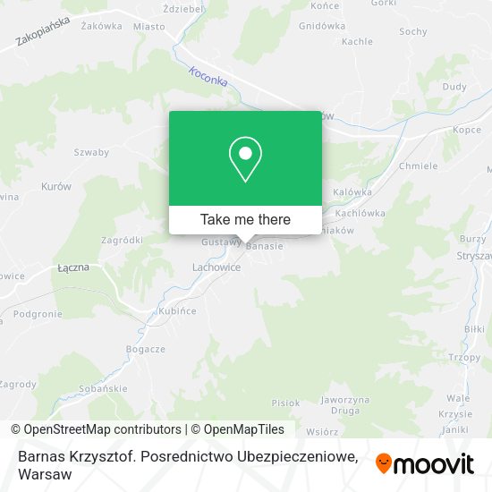 Barnas Krzysztof. Posrednictwo Ubezpieczeniowe map