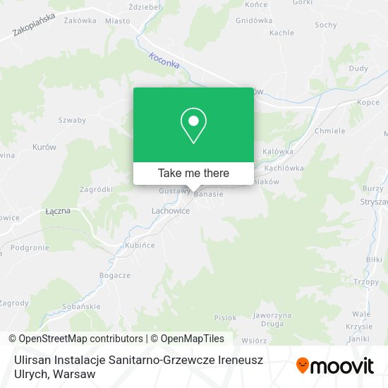 Ulirsan Instalacje Sanitarno-Grzewcze Ireneusz Ulrych map