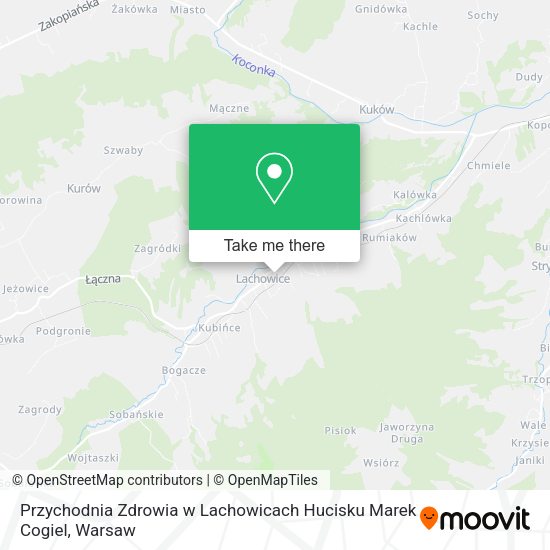 Przychodnia Zdrowia w Lachowicach Hucisku Marek Cogiel map