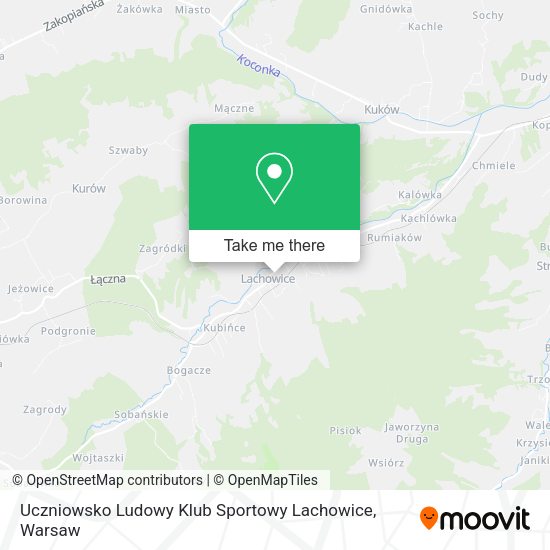 Uczniowsko Ludowy Klub Sportowy Lachowice map