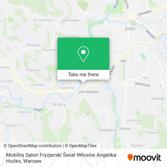 Mobilny Salon Fryzjerski Świat Włosów Angelika Hućko map