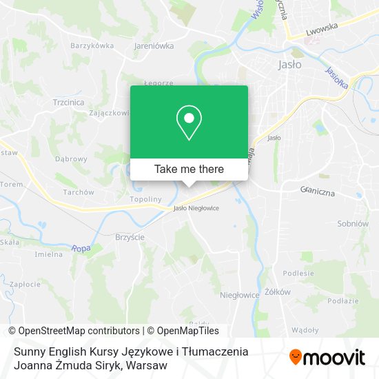 Sunny English Kursy Językowe i Tłumaczenia Joanna Żmuda Siryk map