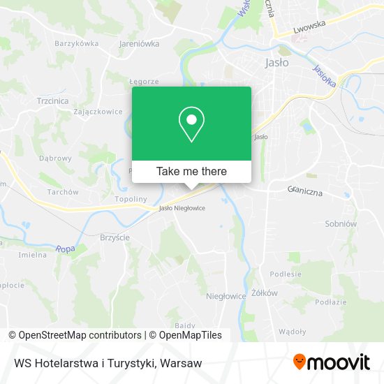 WS Hotelarstwa i Turystyki map