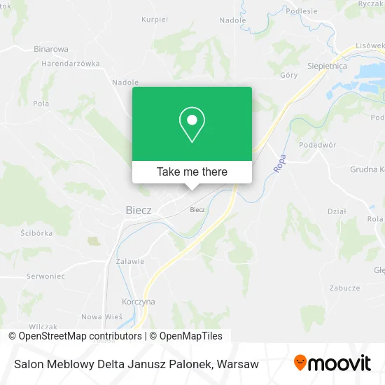 Карта Salon Meblowy Delta Janusz Palonek