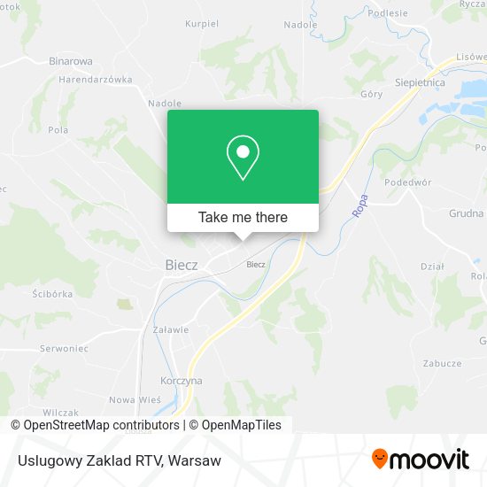 Uslugowy Zaklad RTV map