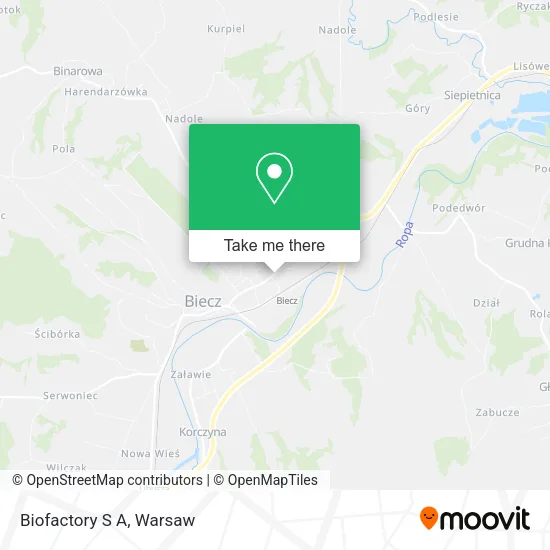 Карта Biofactory S A