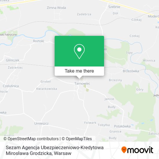 Sezam Agencja Ubezpieczeniowo-Kredytowa Mirosława Grodzicka map