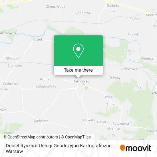 Dubiel Ryszard Usługi Geodezyjno Kartograficzne map