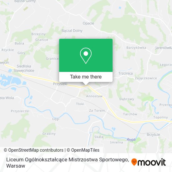 Liceum Ogólnokształcące Mistrzostwa Sportowego map