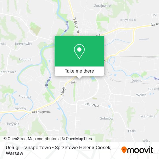 Usługi Transportowo - Sprzętowe Helena Ciosek map