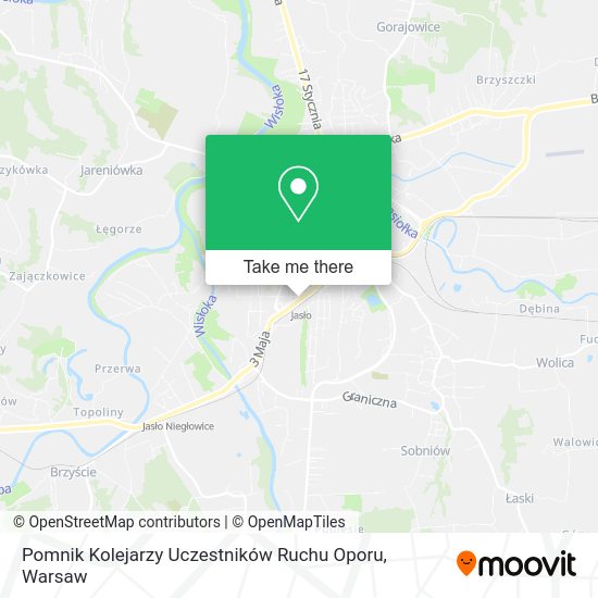 Pomnik Kolejarzy Uczestników Ruchu Oporu map