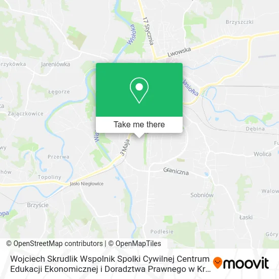 Wojciech Skrudlik Wspolnik Spolki Cywilnej Centrum Edukacji Ekonomicznej i Doradztwa Prawnego w Kra map