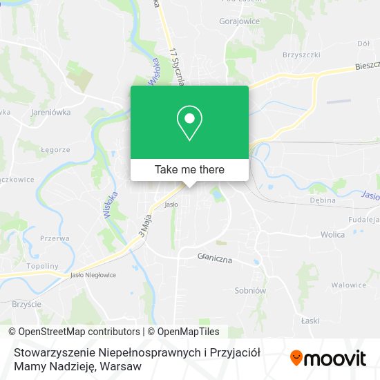 Stowarzyszenie Niepełnosprawnych i Przyjaciół Mamy Nadzieję map