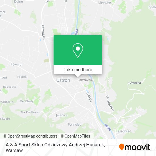 A & A Sport Sklep Odzieżowy Andrzej Husarek map