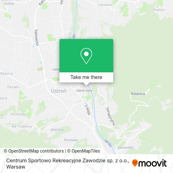 Карта Centrum Sportowo Rekreacyjne Zawodzie sp. z o.o.