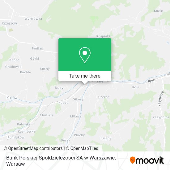 Bank Polskiej Spoldzielczosci SA w Warszawie map