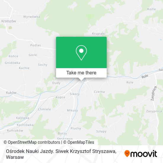 Ośrodek Nauki Jazdy. Siwek Krzysztof Stryszawa map