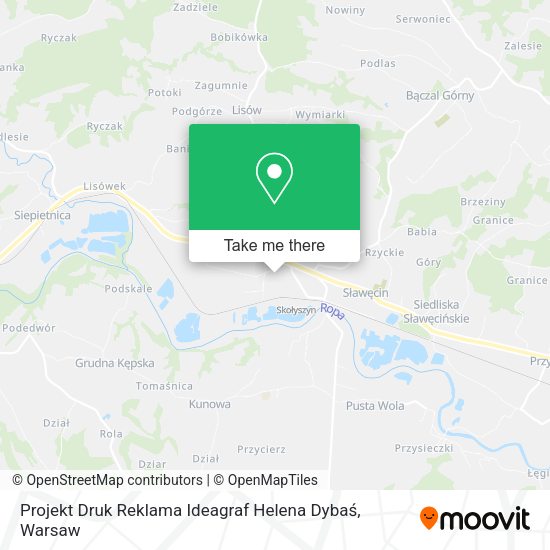 Projekt Druk Reklama Ideagraf Helena Dybaś map