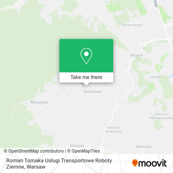 Roman Tomaka Usługi Transportowe Roboty Ziemne map