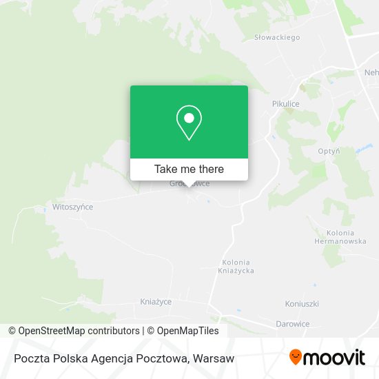 Poczta Polska Agencja Pocztowa map