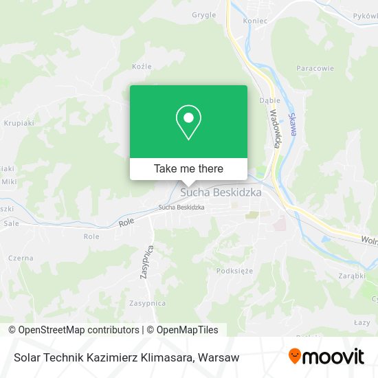 Solar Technik Kazimierz Klimasara map