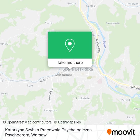 Карта Katarzyna Szybka Pracownia Psychologiczna Psychodrom