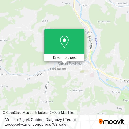 Monika Piątek Gabinet Diagnozy i Terapii Logopedycznej Logosfera map