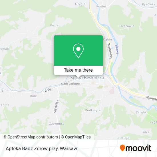 Apteka Badz Zdrow przy map