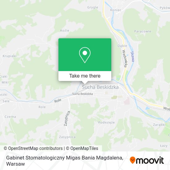 Gabinet Stomatologiczny Migas Bania Magdalena map