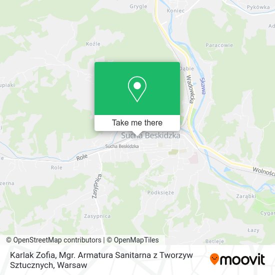 Karlak Zofia, Mgr. Armatura Sanitarna z Tworzyw Sztucznych map