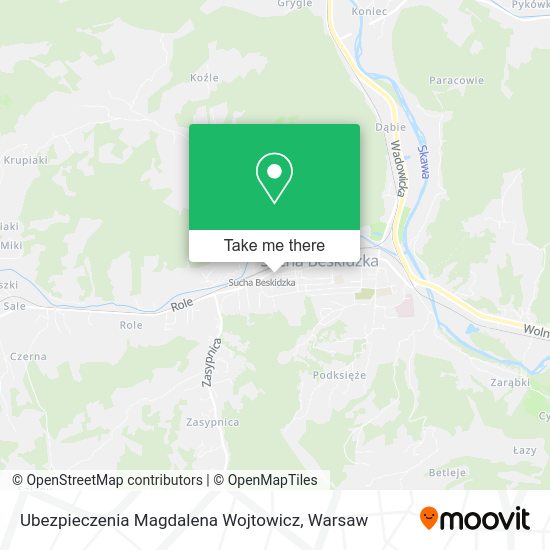 Ubezpieczenia Magdalena Wojtowicz map