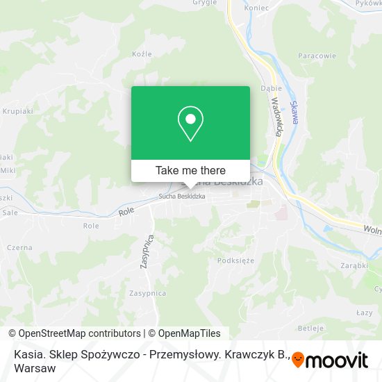 Kasia. Sklep Spożywczo - Przemysłowy. Krawczyk B. map