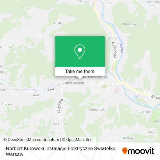 Карта Norbert Kurowski Instalacje Elektryczne Światełko