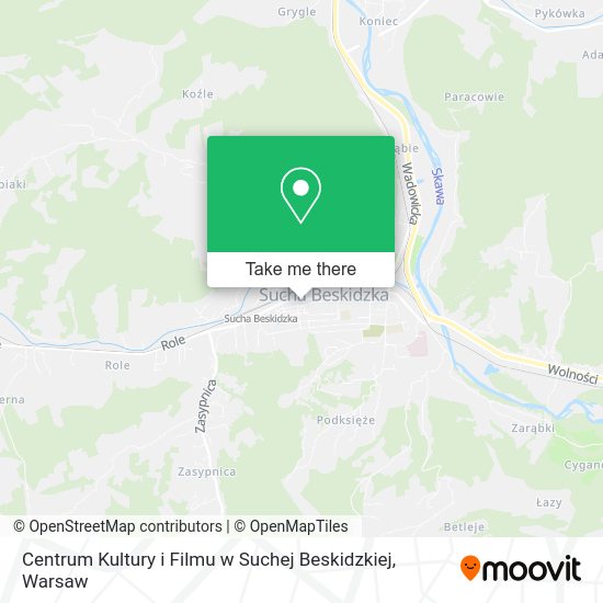 Centrum Kultury i Filmu w Suchej Beskidzkiej map