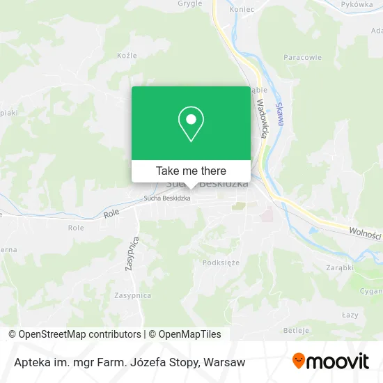 Карта Apteka im. mgr Farm. Józefa Stopy