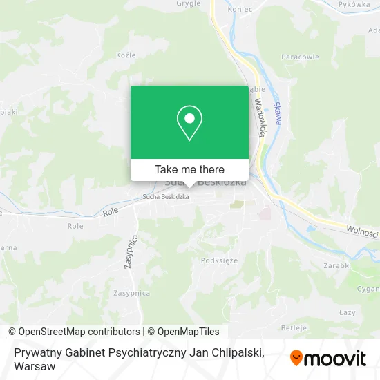 Prywatny Gabinet Psychiatryczny Jan Chlipalski map