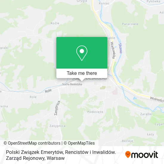 Polski Związek Emerytów, Rencistów i Inwalidów. Zarząd Rejonowy map