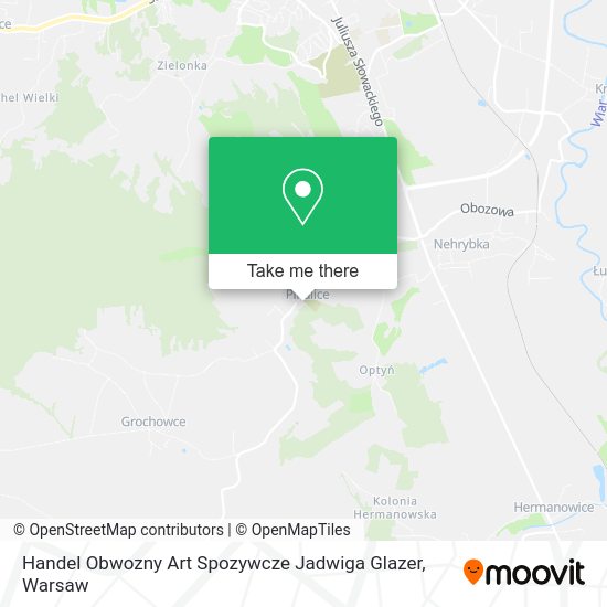 Handel Obwozny Art Spozywcze Jadwiga Glazer map