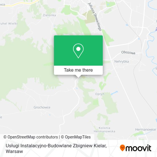 Usługi Instalacyjno-Budowlane Zbigniew Kielar map