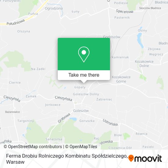 Ferma Drobiu Rolniczego Kombinatu Spółdzielczego map