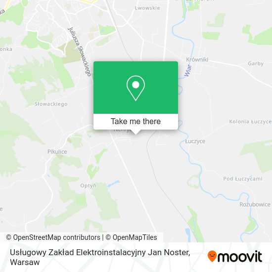 Usługowy Zakład Elektroinstalacyjny Jan Noster map