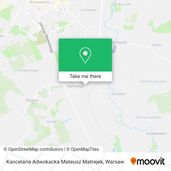 Kancelaria Adwokacka Mateusz Matrejek map