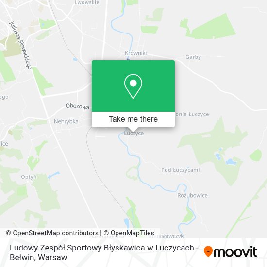 Ludowy Zespół Sportowy Błyskawica w Luczycach - Bełwin map