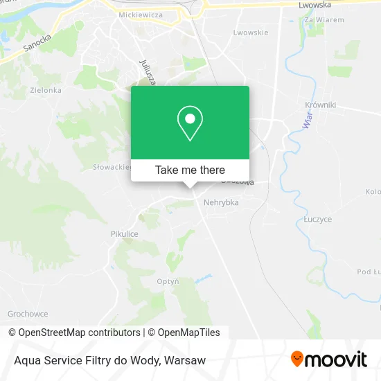 Aqua Service Filtry do Wody map