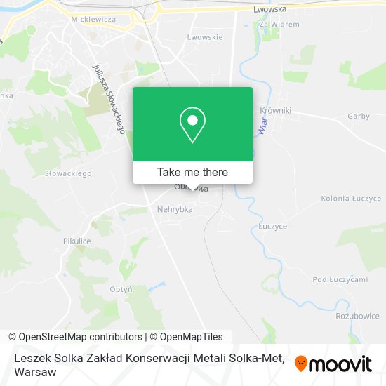 Leszek Solka Zakład Konserwacji Metali Solka-Met map