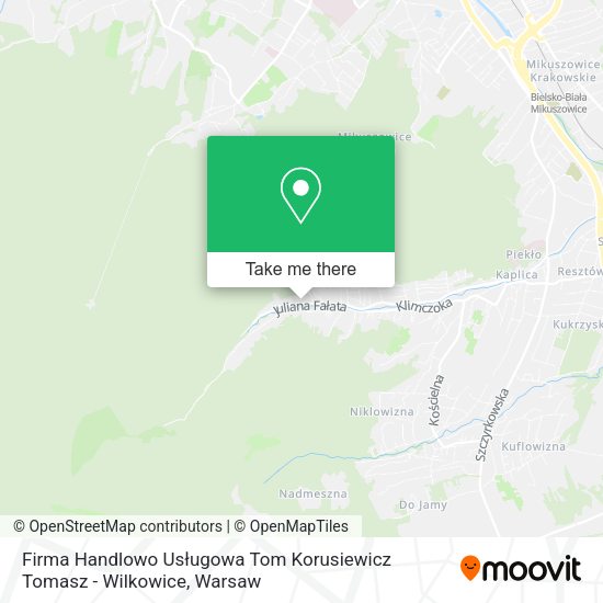 Firma Handlowo Usługowa Tom Korusiewicz Tomasz - Wilkowice map