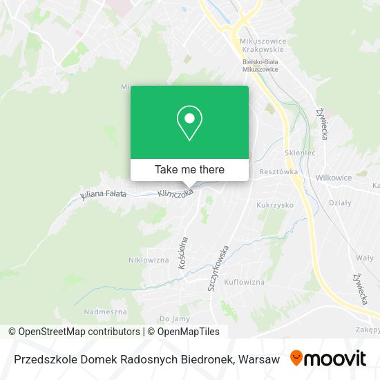 Przedszkole Domek Radosnych Biedronek map