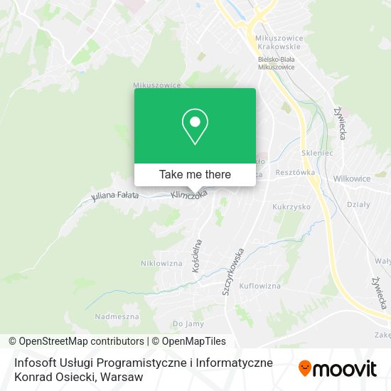 Карта Infosoft Usługi Programistyczne i Informatyczne Konrad Osiecki